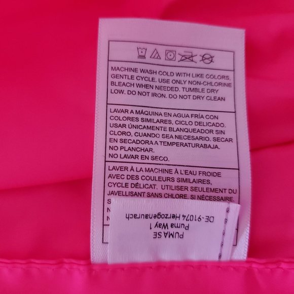 Puma Puffy Vest Bright Pink Embroidered Logo Girls Size 3 XXS - Picture 7 of 8